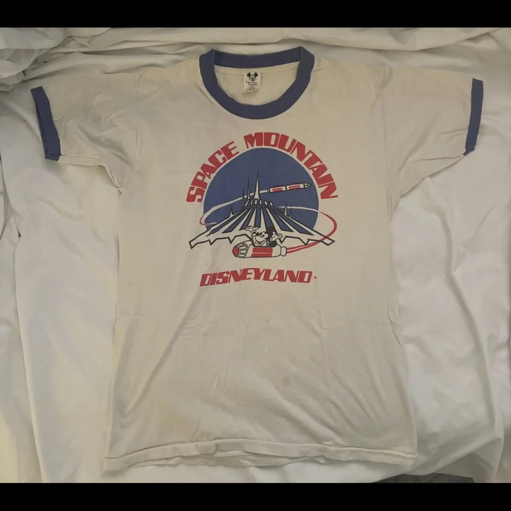 Vintage 80s Space Mountain Disneyland T-shirt Size: Small S (34-36) RARE
